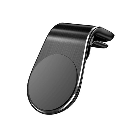 Suport Techsuit AirGrip (S7), Waterfall-Shaped, Magnetic Secure Grip for Air Vent, Clamp Grip, Negru / Silver