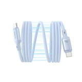 Cablu Baseus PicoGo (P10376800311-00), Magnetic, Type-C to Type-C, 240W, Fast Charging, 480Mbps, Silicone, 1m, Albastru
