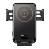 Suport Baseus Wireless Car Vent Wisdom Pro (C40381501123-00), 15W, 360°, Auto Coil Alignment, LED Light, 7.2inch, Negru