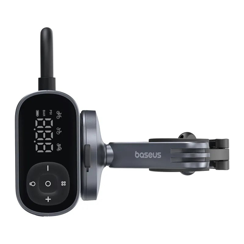 Gadget Baseus Bike Compressor PrimeTrip Series (C11169000121-00), Portable, Pressure Display, 1750mAh, 150psi, Ultra Fast, Negru