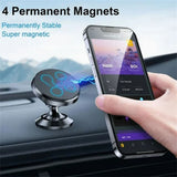 Suport Techsuit TinyGrip (S10), Universal Magnetic Mobile Mount, with Metal Plate, Strong Magnet, Negru