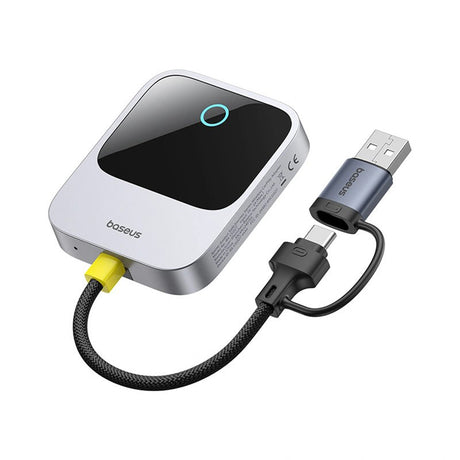 Gadget Baseus CarPlay Adapter Safe Journey Series (C10745100813-00), with USB-C to USB Cable, Bluetooth 5.0, Voice Control, Gri