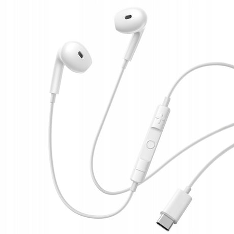 Casti Baseus Wired Earphones Encok CZ19 (A00182201213-00), Type-C, 13mm Drivers, 60° Semi-in-Ear, Omni-Directional Mic, Alb