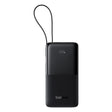 Baterie externa Baseus Bipow 2 (P10077101113-00), with Built-in USB-C Cable, Type-C, USB, Smart Display, 10000mAh, 20W, Negru