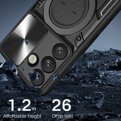 Husa de protectie Techsuit CamGuard Pro compatibil cu Samsung Galaxy S25 Edge, Rosu