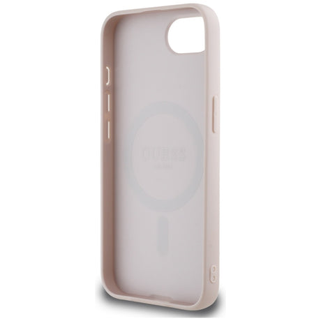 Husa de protectie Guess 4G Circle Classic Logo MagSafe (GUHMPSE4P4PGRSGP) compatibil cu iPhone 16e / iPhone 17e, Roz