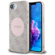 Husa de protectie Guess 4G Circle Classic Logo MagSafe (GUHMPSE4P4PGRSGP) compatibil cu iPhone 16e / iPhone 17e, Roz