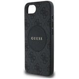 Husa de protectie Guess 4G Circle Classic Logo MagSafe (GUHMPSE4P4PGRSGK) compatibil cu iPhone 16e / iPhone 17e, Negru