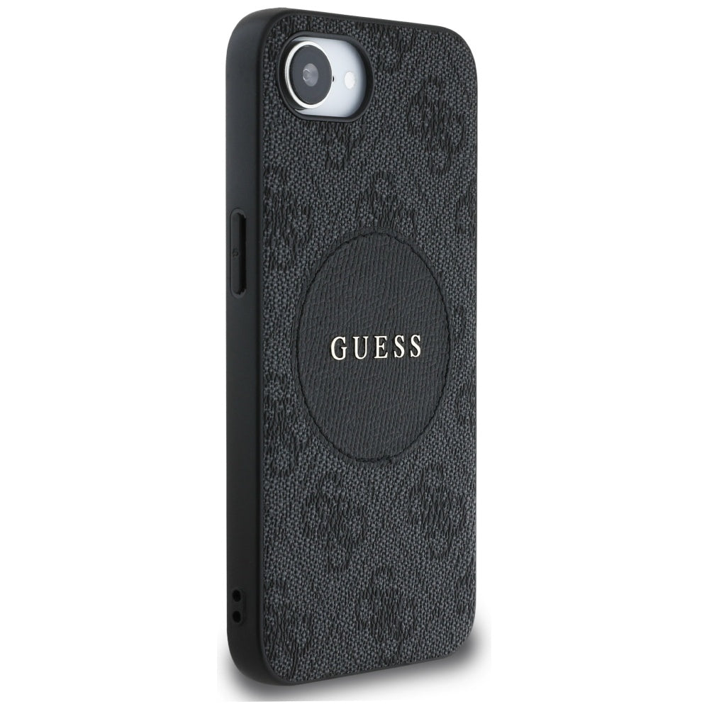 Husa de protectie Guess 4G Circle Classic Logo MagSafe (GUHMPSE4P4PGRSGK) compatibil cu iPhone 16e / iPhone 17e, Negru