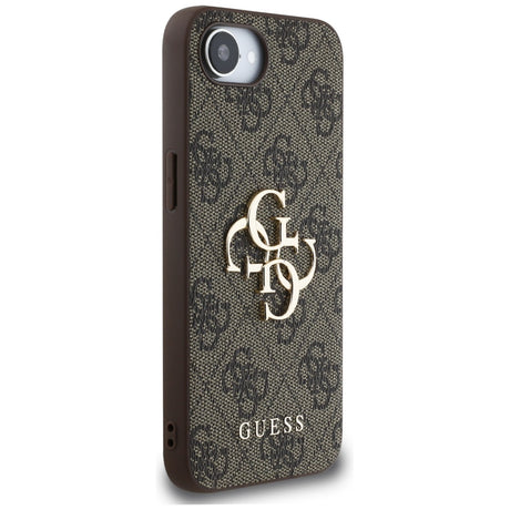 Husa de protectie Guess Hardcase 4G Big Logo (GUHCPSE44GMGBR) compatibil cu iPhone 16e / iPhone 17e, Maro