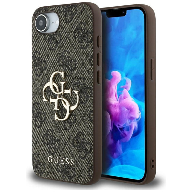 Husa de protectie Guess Hardcase 4G Big Logo (GUHCPSE44GMGBR) compatibil cu iPhone 16e / iPhone 17e, Maro