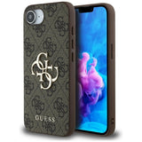 Husa de protectie Guess Hardcase 4G Big Logo (GUHCPSE44GMGGR) compatibil cu iPhone 16e / iPhone 17e, Negru
