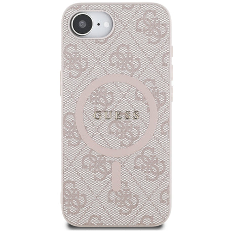 Husa de protectie Guess 4G Ring Classic Logo MagSafe (GUHMPSE4G4GFRP) compatibil cu iPhone 16e / iPhone 17e, Roz