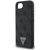 Husa de protectie Guess 4G Ring Triangle Logo MagSafe (GUHMPSE4P4TDPK) compatibil cu iPhone 16e / iPhone 17e, Negru