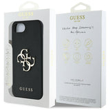 Husa de protectie Guess Hardcase 4G Grained Big and Classic Logo (GUHCPSE4PGT4MBK) compatibil cu iPhone 16e / iPhone 17e, Negru