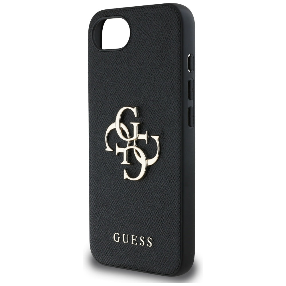 Husa de protectie Guess Hardcase 4G Grained Big and Classic Logo (GUHCPSE4PGT4MBK) compatibil cu iPhone 16e / iPhone 17e, Negru