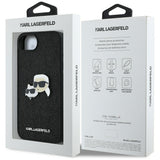 Husa de protectie Karl Lagerfeld Hardcase Glitter Fixed (KLHCPSE4PFGKCPK) compatibil cu iPhone 16e / iPhone 17e, Karl&Choupette Head