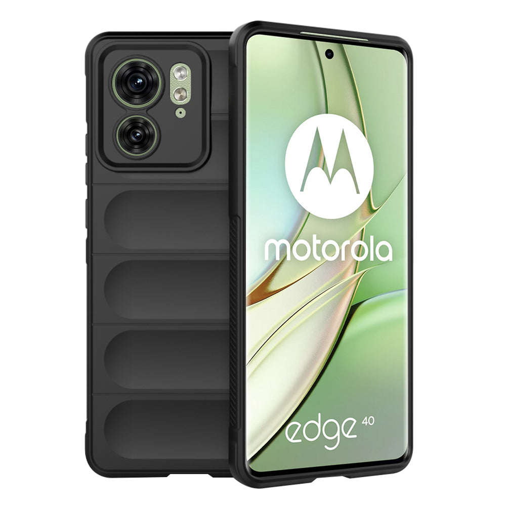 Techsuit Magic Shield fekete tok Motorola Edge 40 és Motorola Edge (2023) telefonokhoz