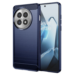 Husa de protectie Techsuit Carbon Silicone compatibil cu OnePlus 13, Albastru
