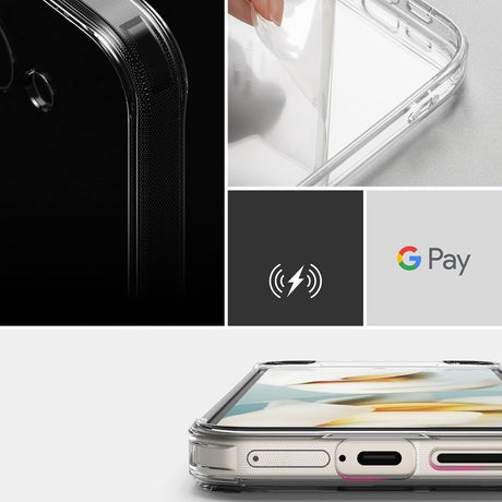 Husa de protectie Ringke Fusion compatibil cu Google Pixel 9a, Transparent