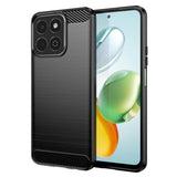 Husa de protectie Techsuit Carbon Silicone compatibil cu Honor 200 Smart / X7c, Negru