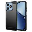 Husa de protectie Techsuit Carbon Silicone compatibil cu Realme C61 / Realme C63, Negru