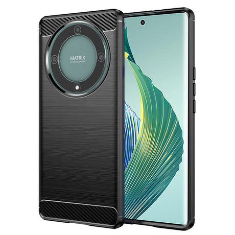Husa de protectie Techsuit Carbon Silicone compatibil cu Honor Magic5 Lite, Negru