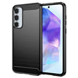 Husa de protectie Techsuit Carbon Silicone compatibil cu Samsung Galaxy A55 5G, Negru