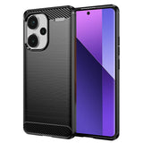 Husa de protectie Techsuit Carbon Silicone compatibil cu Xiaomi Redmi Note 13 Pro+ 5G, Negru