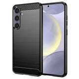 Husa de protectie Techsuit Carbon Silicone compatibil cu Samsung Galaxy S24 Plus, Negru