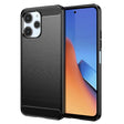 Husa de protectie Techsuit Carbon Silicone compatibil cu Xiaomi Redmi 12 4G / 12 5G, Negru