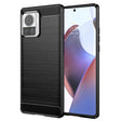 Husa de protectie Techsuit Carbon Silicone compatibil cu Motorola Edge 30 Ultra, Negru