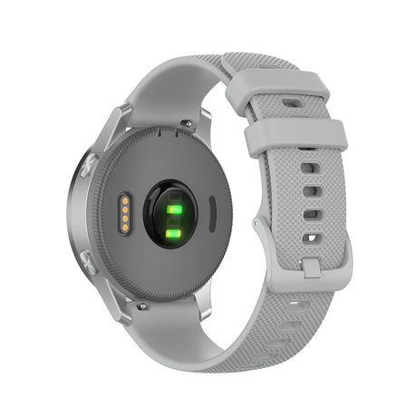 Curea smartwatch Techsuit Watchband 18mm (W006) compatibil cu Huawei Watch GT 4 (41mm)/W1/Honor Watch S1/Garmin Venu 2S/Vivoactive 4S, Gri