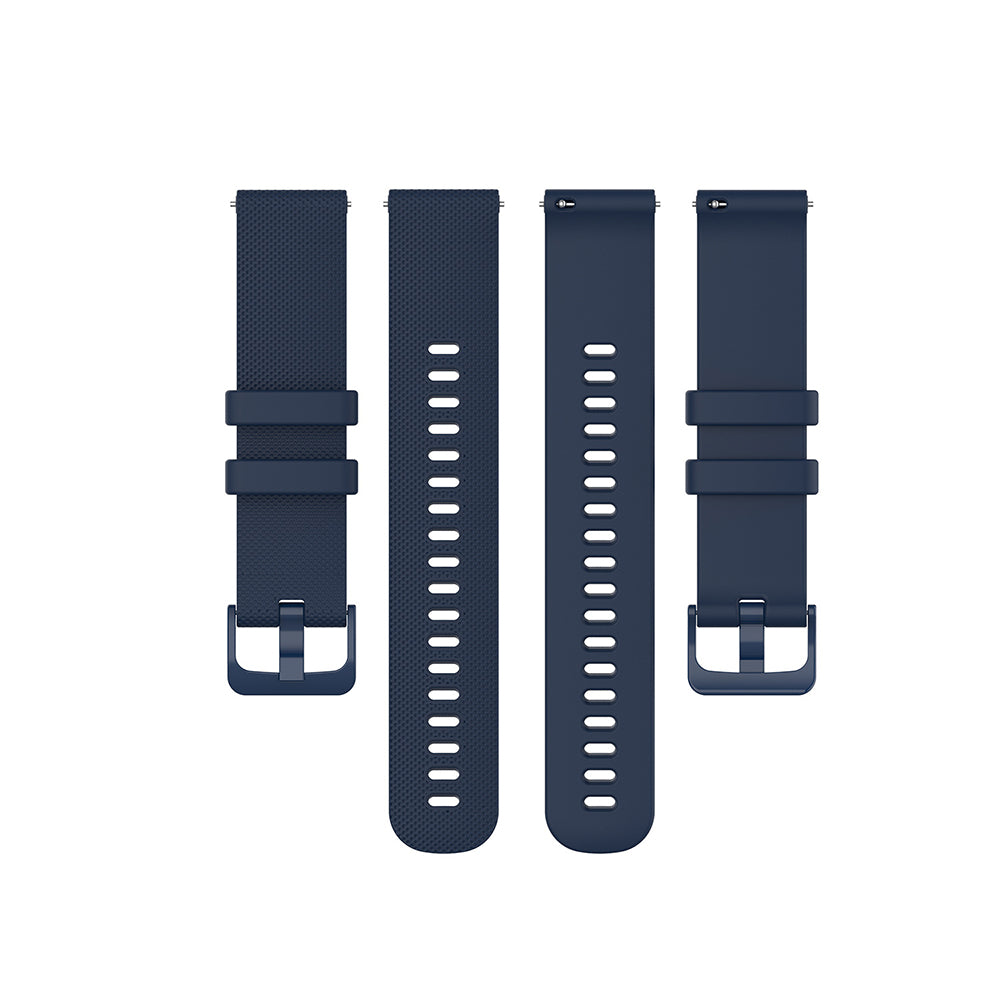 Curea smartwatch Techsuit Watchband 18mm (W006) compatibil cu Huawei Watch GT 4 (41mm)/W1/Honor Watch S1/Garmin Venu 2S/Vivoactive 4S, Albastru