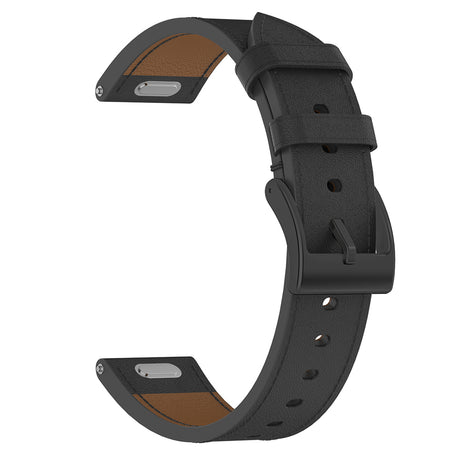 Curea smartwatch Techsuit Watchband 18mm (W073) compatibil cu Huawei Watch GT 4 (41mm)/W1/Honor Watch S1/Garmin Venu 2S/Vivoactive 4S, Negru