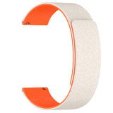 Curea smartwatch Techsuit Watchband 20mm (W074) compatibil cu Samsung Galaxy Watch4/5/Active 2, Huawei Watch GT 3 (42mm)/GT 3 Pro (43mm), Bej /Orange