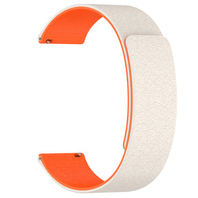 Curea smartwatch Techsuit Watchband 22mm (W074) compatibil cu Samsung Galaxy Watch (46mm)/Watch 3/Gear S3, Huawei Watch GT/GT 2 (46mm), Bej / Orange