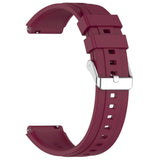 Curea smartwatch Techsuit Watchband 18mm (W075) compatibil cu Huawei Watch GT 4 (41mm)/W1/Honor Watch S1/Garmin Venu 2S/Vivoactive 4S, Bordo