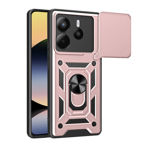 Husa de protectie Techsuit CamShield Series compatibil cu Xiaomi Redmi Note 14 4G (Regional), Roz Auriu