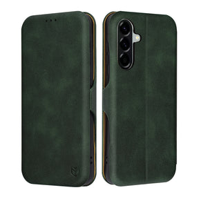 Husa de protectie Techsuit Safe Wallet Plus compatibil cu Samsung Galaxy A56 5G, Verde