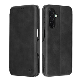 Husa de protectie Techsuit Safe Wallet Plus compatibil cu Samsung Galaxy A26 5G, Negru