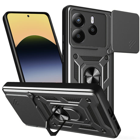 Husa de protectie Techsuit CamShield Series compatibil cu Xiaomi Redmi Note 14 5G, Negru