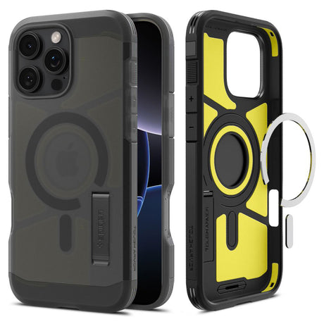 Husa de protectie Spigen Tough Armor MagSafe (ACS09070) compatibil cu iPhone 16 Pro Max, Frost Black