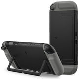 Accesoriu gaming Spigen Protective Case Nano Pop (ACS10206), for Nintendo Switch 2, Slim, with Kickstand, Negru Sesame