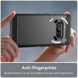 Husa de protectie Techsuit Carbon Silicone compatibil cu Nothing Phone (3a), Albastru