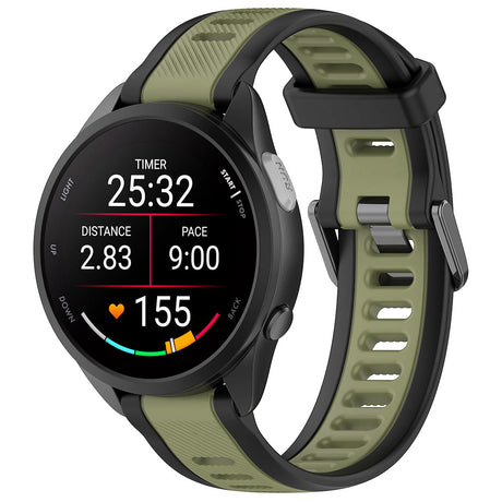 Curea smartwatch Techsuit Watchband 20mm (W053) compatibil cu Samsung Galaxy Watch 4/5/Active 2, Huawei Watch GT 3 (42mm)/GT 3 Pro (43mm), Kaki