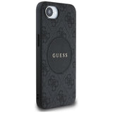 Husa de protectie Guess 4G Circle Classic Logo MagSafe (GUHMPSE4P4PGRSGW) compatibil cu iPhone 16e / iPhone 17e, Maro