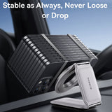 Suport Baseus PrimeTrip Series C02 (C40169002213-00), PU Leather, 360°, 25N, Versatile Mounting Option, Moon White