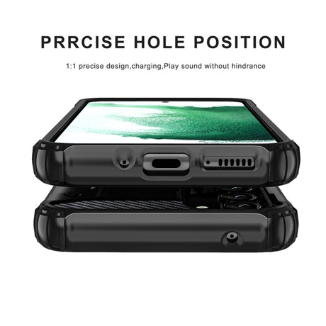 Husa de protectie Techsuit Hybrid Armor compatibil cu Samsung Galaxy S25 Edge, Negru