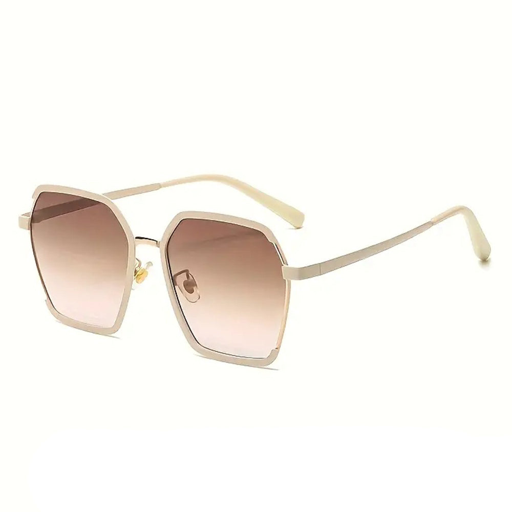 Techsuit Sunglasses Polarised PC (191), UV Protection, Crem / Brown